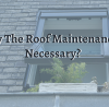 roof maintenance